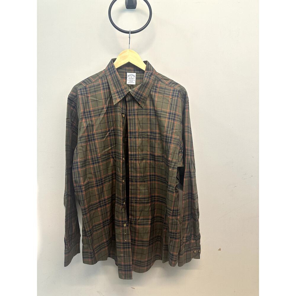 Brooks Brothers Plaid The Original Polo Shirt Sz XL